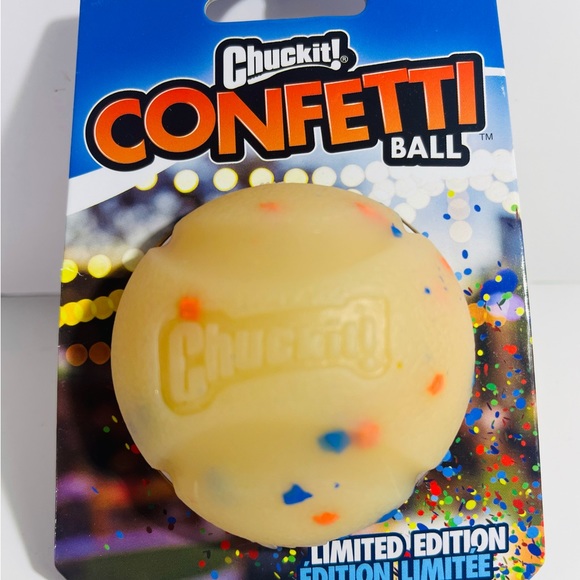 Chuck It! Confetti Ball Dog Toy, M Limited Edition NEW!!! - Picture 3 of 10